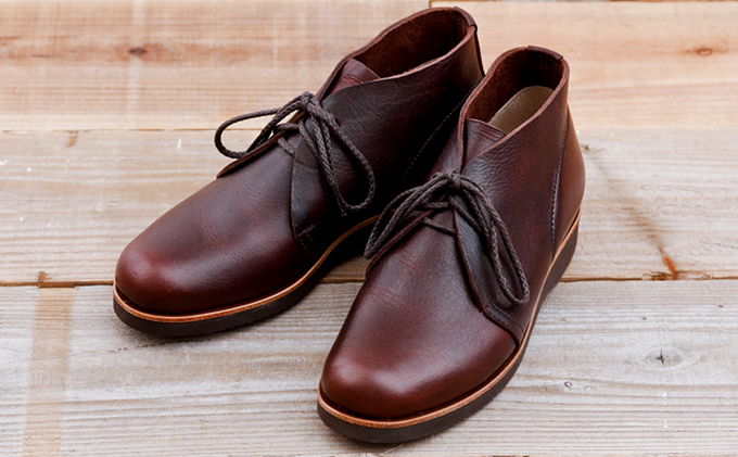 レディース ブーツ 本革 吉野チャッカ 日本製 KOTOKA（コトカ）レザー 日本製 紐 No.KTO-7322ブラウン 23.0cm