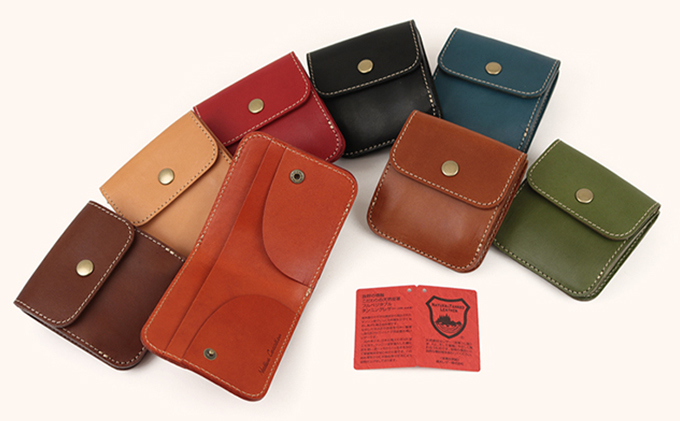 Native Creation 本革二つ折り財布 NC3775 全8色 栃木レザー ORANGE