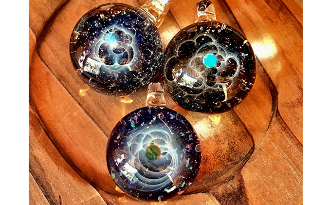 ガラスペンダント体験