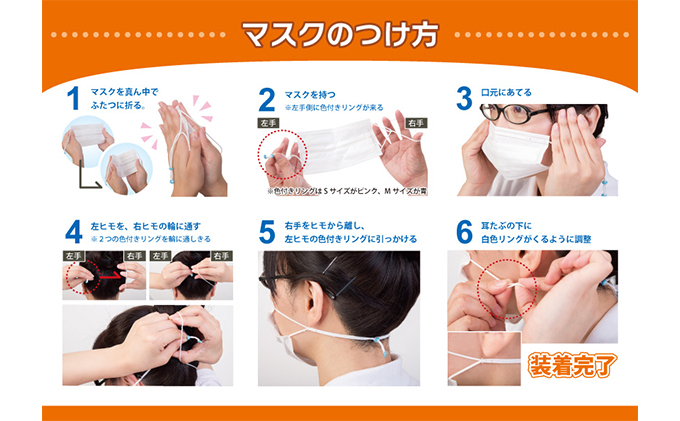 みみにかけないマスク「みみらっく」［5枚組Mサイズ 5箱セット］