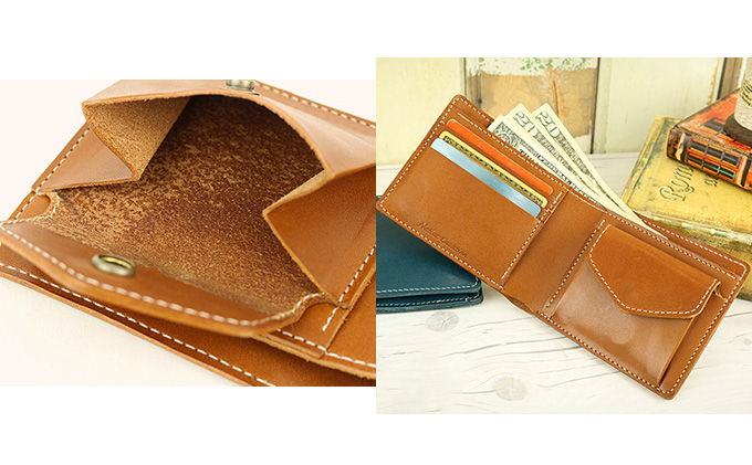 Native Creation 二つ折り財布 NC3731 全8色 栃木レザー【OLIVE】【納期1～2カ月】