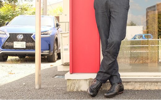 レザースニーカー 本革 カジュアルシューズ 5cmアップ シークレットスニーカー No.899 ブラック 24.0cm