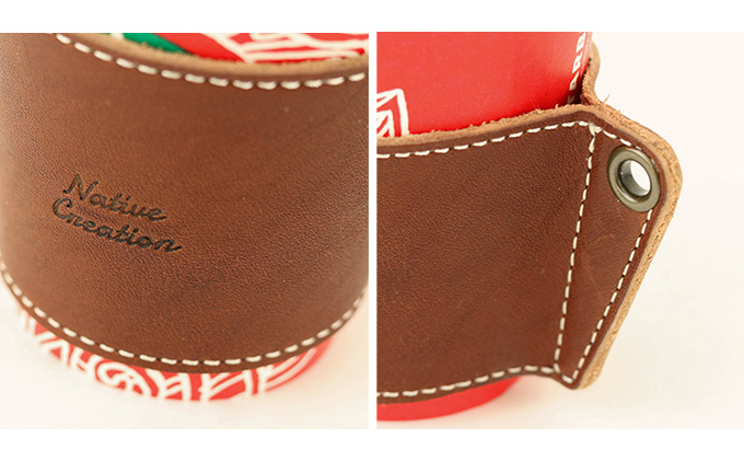 Native Creation カップホルダー NC3715 全8色 栃木レザー【RED】【納期1～2カ月】