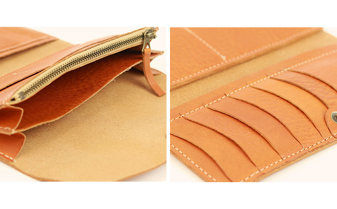 Native Creation 三つ折り長財布 NC3738 全8色 栃木レザー【BLACK】【納期1～2カ月】