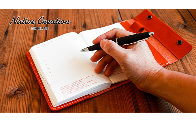 Native Creation 手帳カバー NC3755 栃木レザー【OLIVE】
