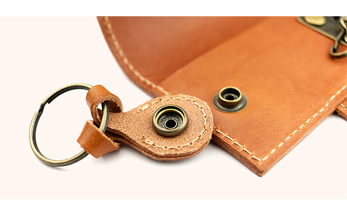 Native Creation 4連キーケース NC3760 栃木レザー【ORANGE】