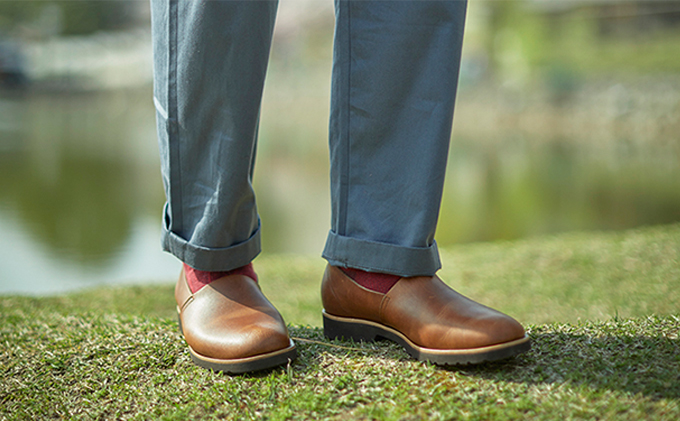 メンズ 本革 紳士靴 大和スリッポン KOTOKA（コトカ）古都 奈良 No.KTO-7770カフェ 24.5cm