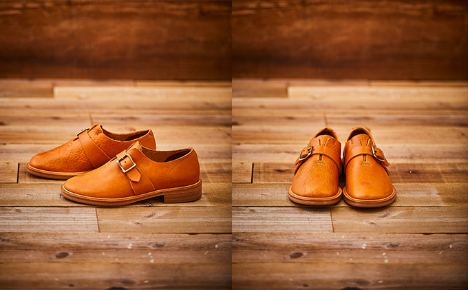 KOTOKA　 一枚革モンク　ナチュラル　 メンズ　28.0cm