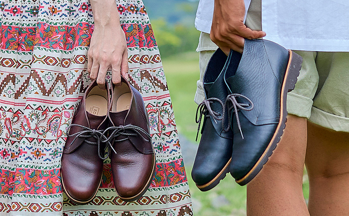 レディース ブーツ 本革 吉野チャッカ 日本製 KOTOKA（コトカ）レザー 日本製 紐 No.KTO-7322ブラウン 23.0cm