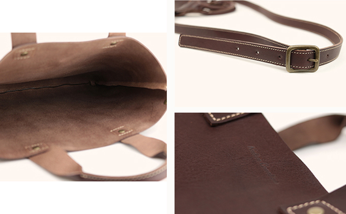 Native Creation 本革ショルダートートバッグ NC3415V 全4色 栃木レザー BLACK