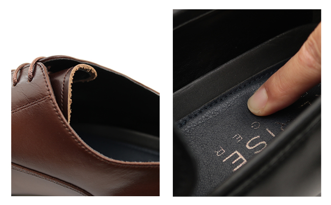 RERiSE TRIGGER RE-3001 本革ビジネスシューズ ストレートチップ DARK BROWN 26.0cm