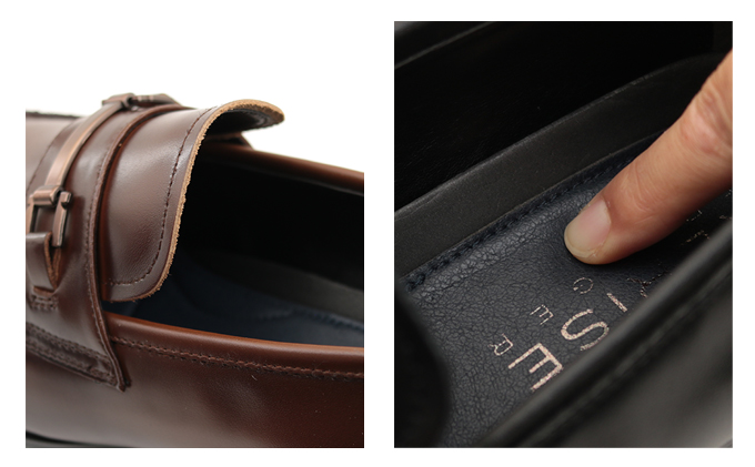 RERiSE TRIGGER RE-3002 本革ビジネスシューズ ビットUチップ DARK BROWN 27.0cm