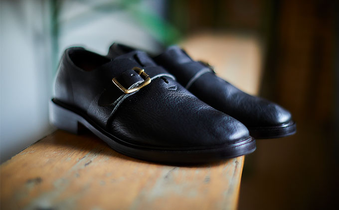 KOTOKA　 一枚革モンク　ブラック　 メンズ　28.0cm