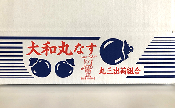 【奈良・大和の伝統野菜】大和丸茄子2kg（8個もしくは9個入り） 野菜 ナス 高級食材 ホテル 料亭 食べやすい 人気 美味しい 濃い 給食 2キロ