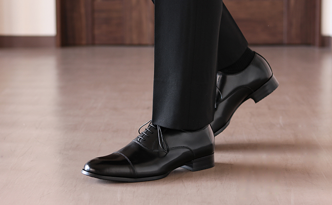 RERiSE TRIGGER RE-3001 本革ビジネスシューズ ストレートチップ BLACK 27.0cm