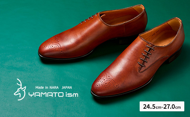 YAMATOism ヤマトイズム 牛革ビジネスシューズ 紳士靴 YAP102（ブラウン）25.5cm【ファッション・靴・シューズ・革製品・革靴】 光沢感