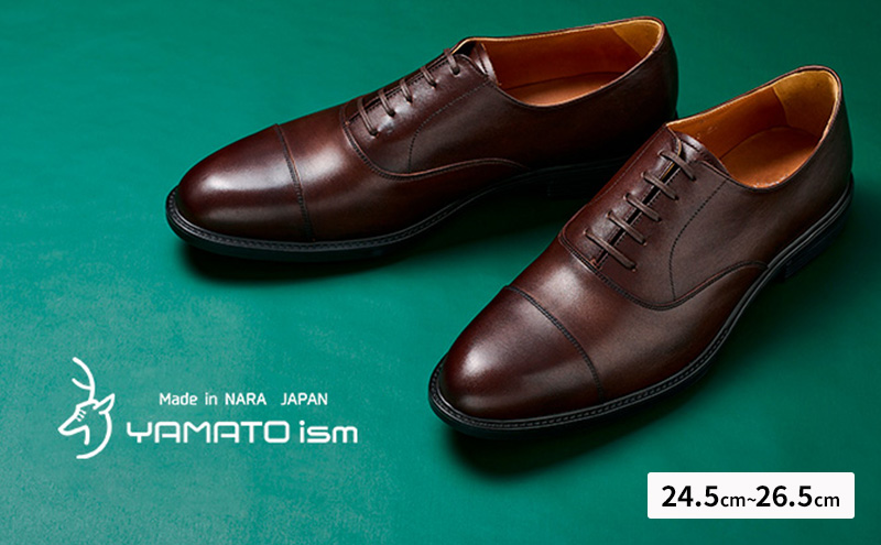 YAMATOism ヤマトイズム 牛革ビジネスシューズ 紳士靴 YAP1000（ダークブラウン）26.0cm【ファッション・靴・シューズ・革製品・革靴】 メンズ 男性 履き心地 日本製 イタリアンレザー 柔らか しっとり 手触り 上品 光沢 耐久性 3E