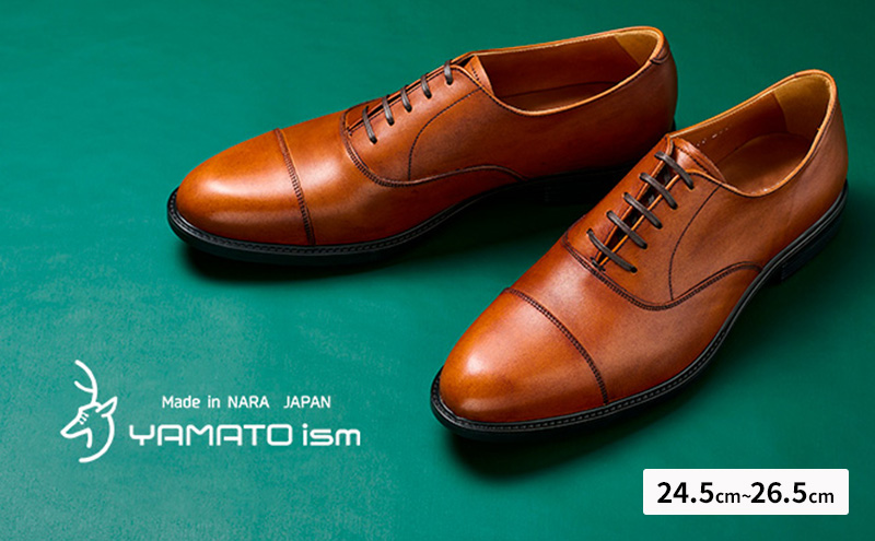 YAMATOism ヤマトイズム 牛革ビジネスシューズ 紳士靴 YAP1000（ライトブラウン）24.5cm【ファッション・靴・シューズ・革製品・革靴】 メンズ 男性 履き心地 日本製 イタリアンレザー 柔らか しっとり 手触り 上品 光沢 耐久性 3E