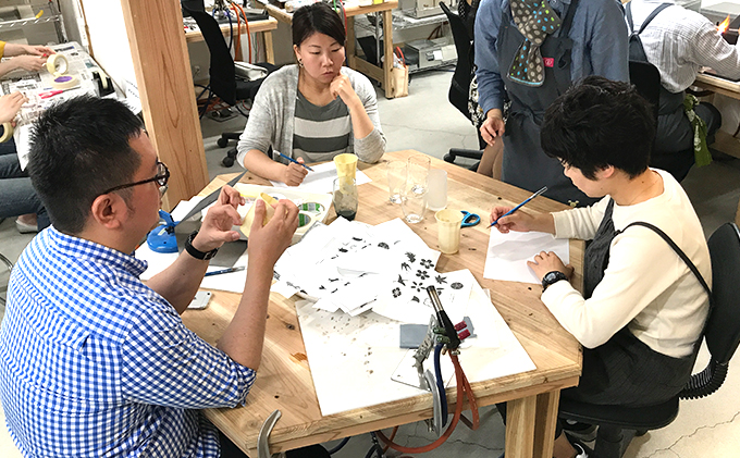 サンドブラスト体験