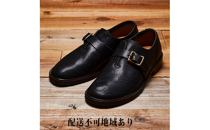 KOTOKA　 一枚革モンク　ブラック　 メンズ　25.0cm