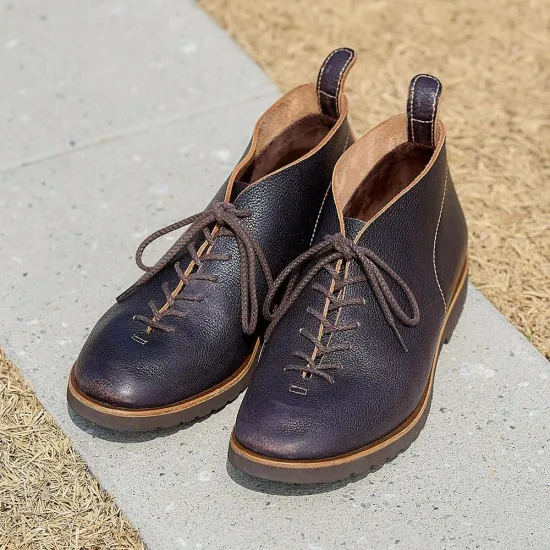 KTO-4007 一枚革ハイカット ブラック　メンズ ファッション 靴 シューズ 本革 25.5cm