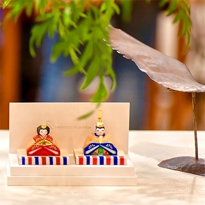 奈良一刀彫 ひいな 緋赤色