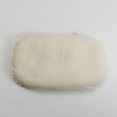 生成り無地抱っこふとんダブルガーゼオーガニックコットンプチブレードカバー＆ヌードクッションのセット