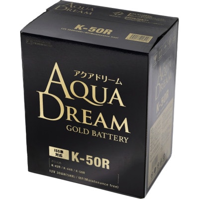 AQUADREAM GOLD 自動車始動用バッテリー ISS車対応  K-50R 1個【配送不可地域：沖縄県】