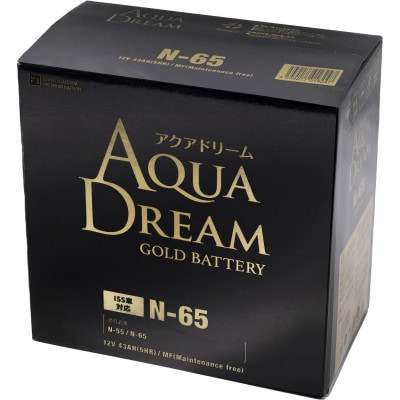 AQUADREAM GOLD 自動車始動用バッテリー ISS車対応  N-65 1個【配送不可地域：沖縄県】