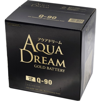 AQUADREAM GOLD 自動車始動用バッテリー ISS車対応  Q-90 1個【配送不可地域：沖縄県】