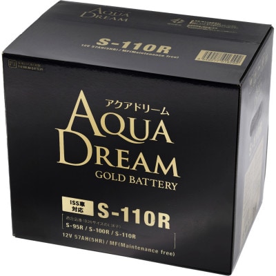AQUADREAM GOLD 自動車始動用バッテリー ISS車対応  S-110R 1個【配送不可地域：沖縄県】