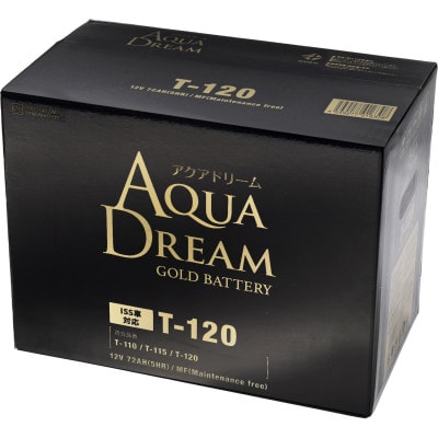 AQUADREAM GOLD 自動車始動用バッテリー ISS車対応  T-120 1個【配送不可地域：沖縄県】