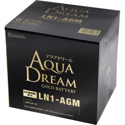 AQUADREAM GOLD 自動車始動用バッテリー 欧州車用 LN1 AGM 1個【配送不可地域：沖縄県】