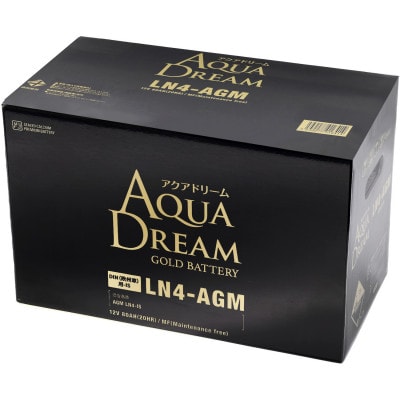 AQUADREAM GOLD 自動車始動用バッテリー 欧州車用 LN4 AGM 1個【配送不可地域：沖縄県】