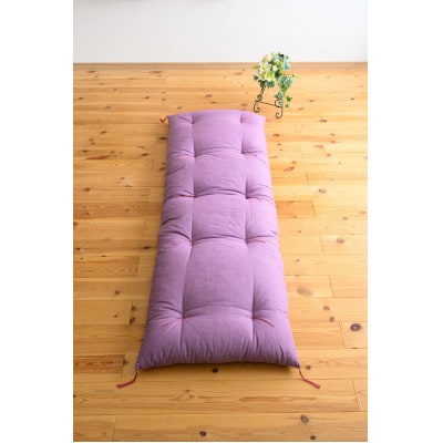 紬ローズパープル3人掛け用ごろ寝座布団