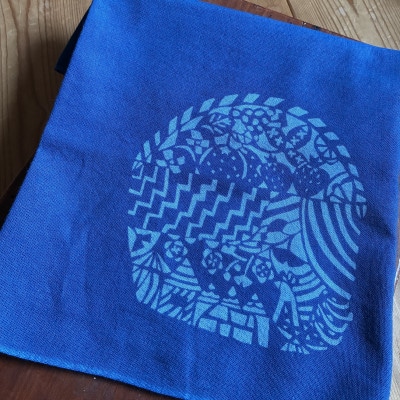 藍染めてぬぐい「tenri」