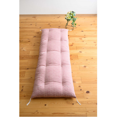 ピンク花3人掛け用ごろ寝座布団1枚