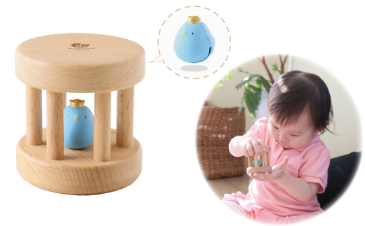 木製おもちゃのだいわのハッピーベビー3点セット(Baby用おもちゃ3点・手提げバッグ)