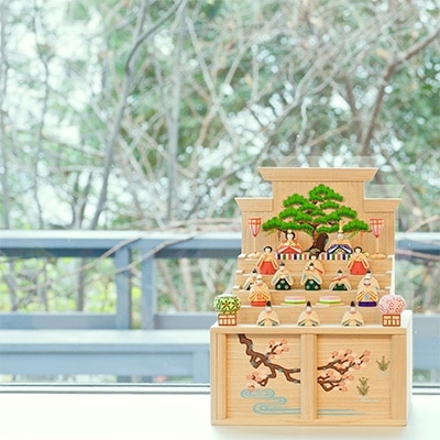 奈良一刀彫　段雛　小