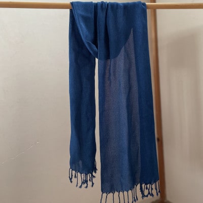 藍染めストール　aiiro