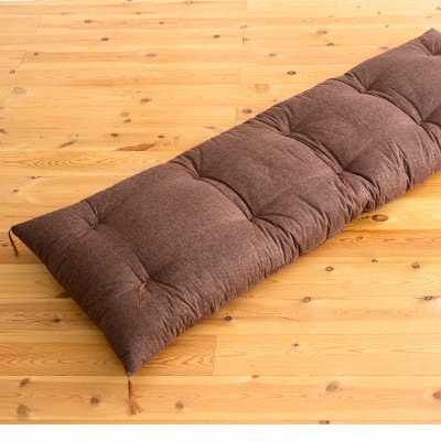 紬ダークブラウン3人掛け用ごろ寝座布団