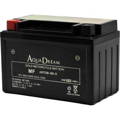 AQUADREAM GOLD バイク用バッテリー 液入充電済 ADTX9-BS II 1個【配送不可地域：沖縄県】