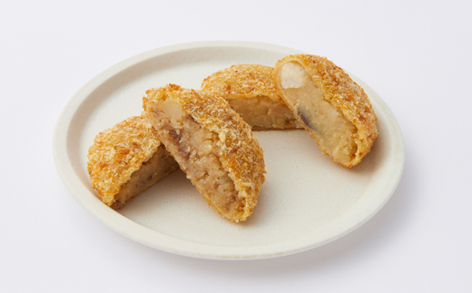 奈良県産大和牛のコロッケ、奈良特産大和丸ナスと宮崎県産味彩豚の豚みそコロッケ【配送不可地域：離島】