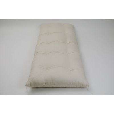 ソファークッション長座布団ベージュ無地ファスナー付カバー＆ヌード生地・抗菌防臭SEK加工