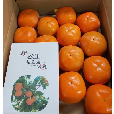 R6年10月中下旬～11月発送糖度に自信あり刀根早生発祥の地より直送種なし柿L・2L18～16個【配送不可地域：離島】