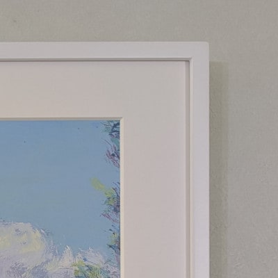 風景画・景行天皇陵～三輪山【山辺の道】(A3サイズ複製画・額装込)