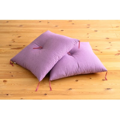 ローズパープル座布団55×59(銘仙版)2枚セット