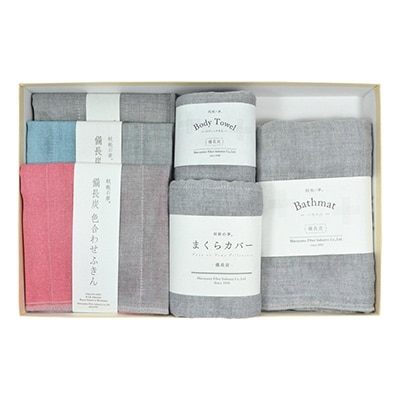 消臭　蚊帳織りふきんとバス　計6枚セット
