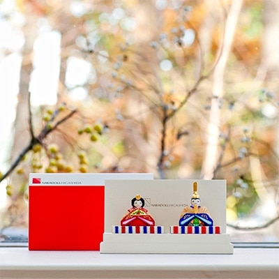 奈良一刀彫 ひいな 緋赤色