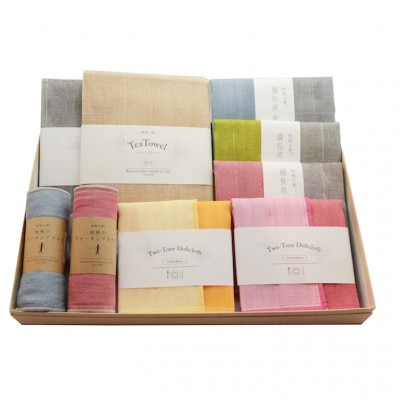 蚊帳織り　ウォーキングタオル＆ふきん　計9点セット